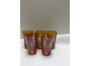 Set Of 5 Indiana Glass Glasses