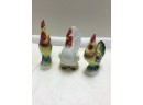 Rooster Lot Of 3