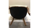 Beautiful Tufted Cane Barrel Chair