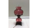 Hobnail Glass Lamp